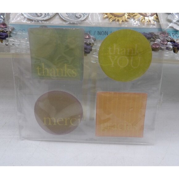 Mixed Lot Of Adhesive Gems & Buttons and Beads For Crafting & Scrapbooking - Picture 13 of 13